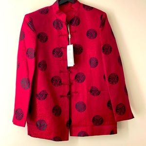 Chinese Men’s Jackquard Silk Coat